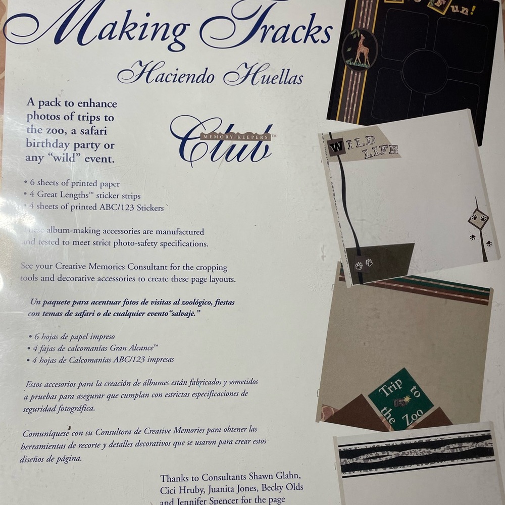 Creative Memories “Making Tracks” Set